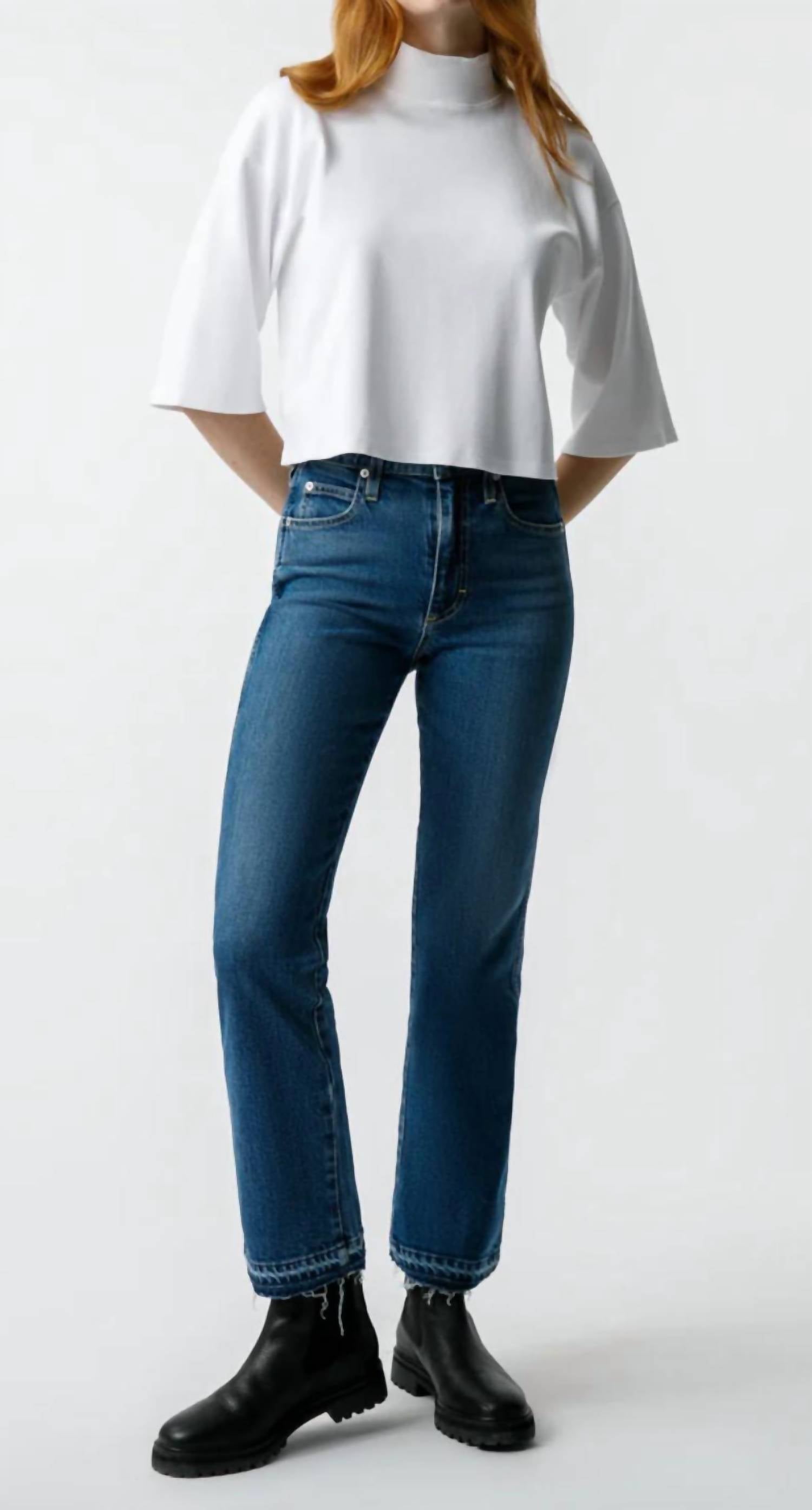 AMO Bella Crop Jeans in crush - women's jeans - view 4