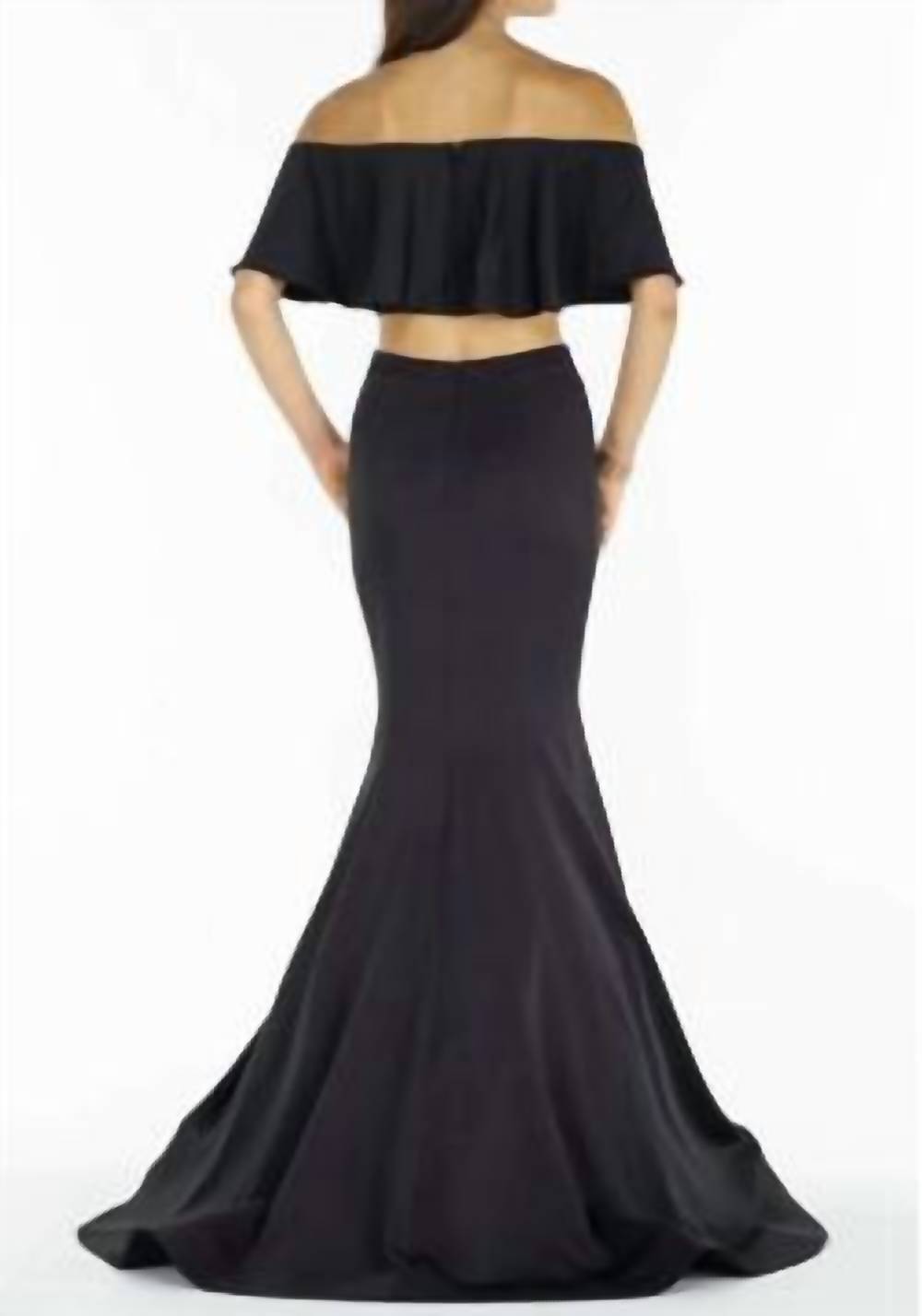 2 piece bandeau with mermaid skirt