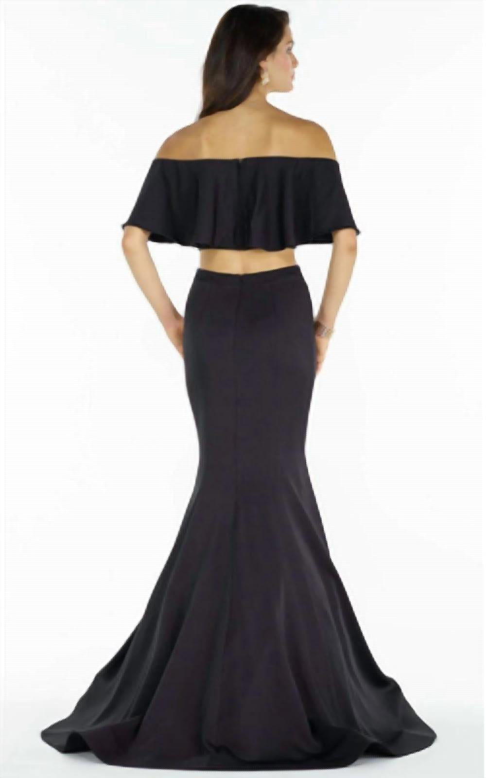 2 piece bandeau with mermaid skirt