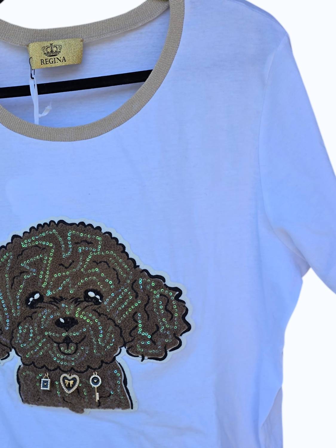 Regina Srl - Women's Dog With Charms T-shirt