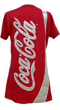 QUEEN OF SPARKLES Coca Cola Logo Tee Dress in red - women's dress - view 6