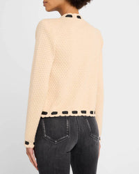 L'Agence - Astor Contrast Trim Cardigan