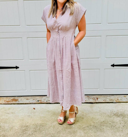 Mainstrip - Layla Sleeveless Midi Shirt Dress