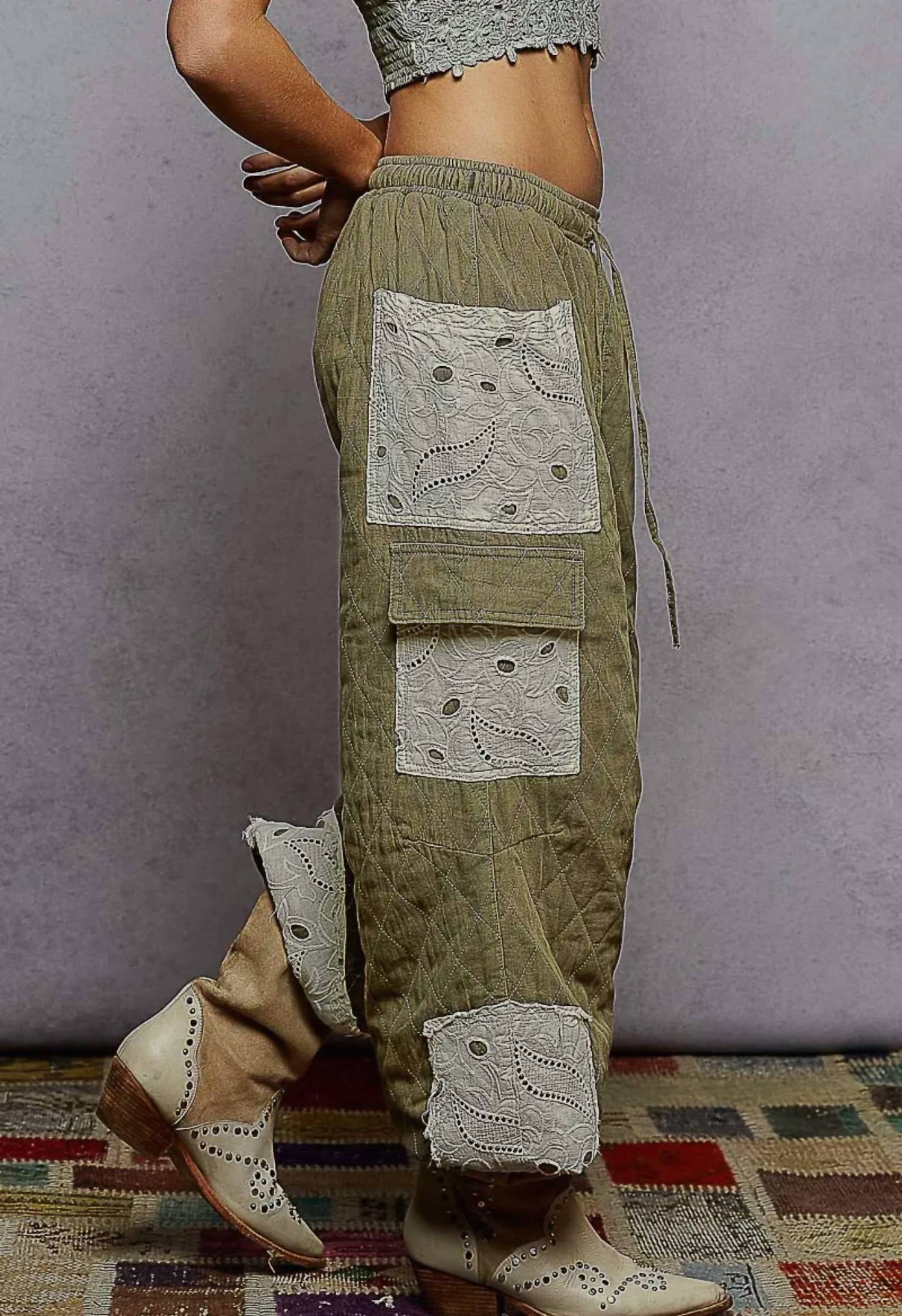 Pol - Theo Quilted Pants
