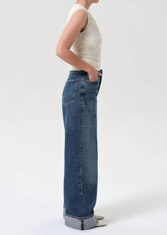 Agolde - Dame High Rise Wide Leg Petite Jeans