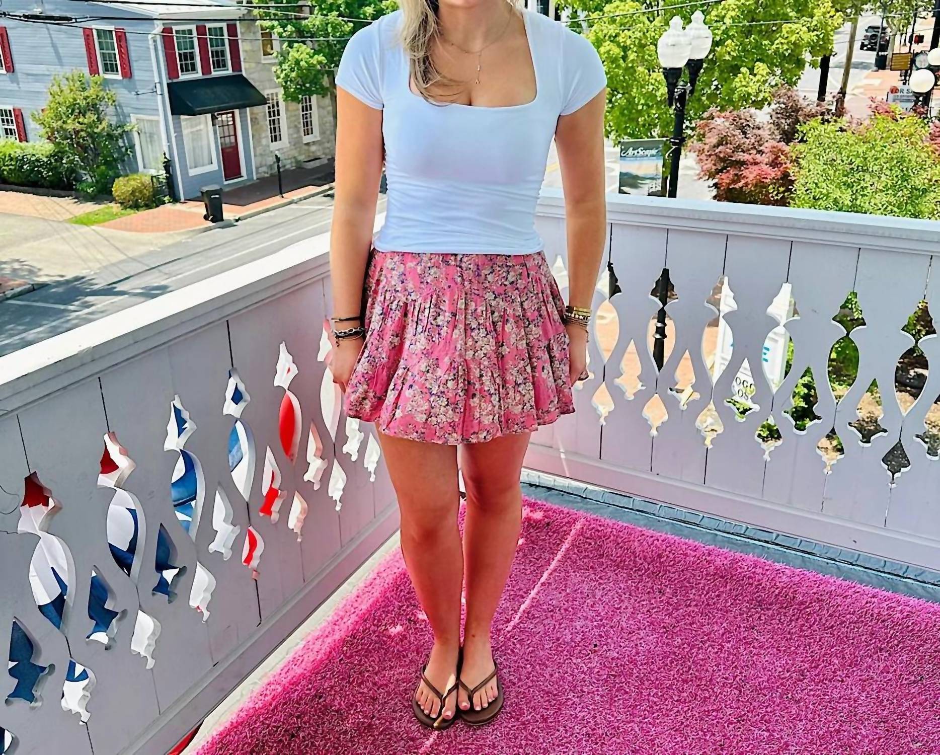 Free People - Perishing Printed Skirt