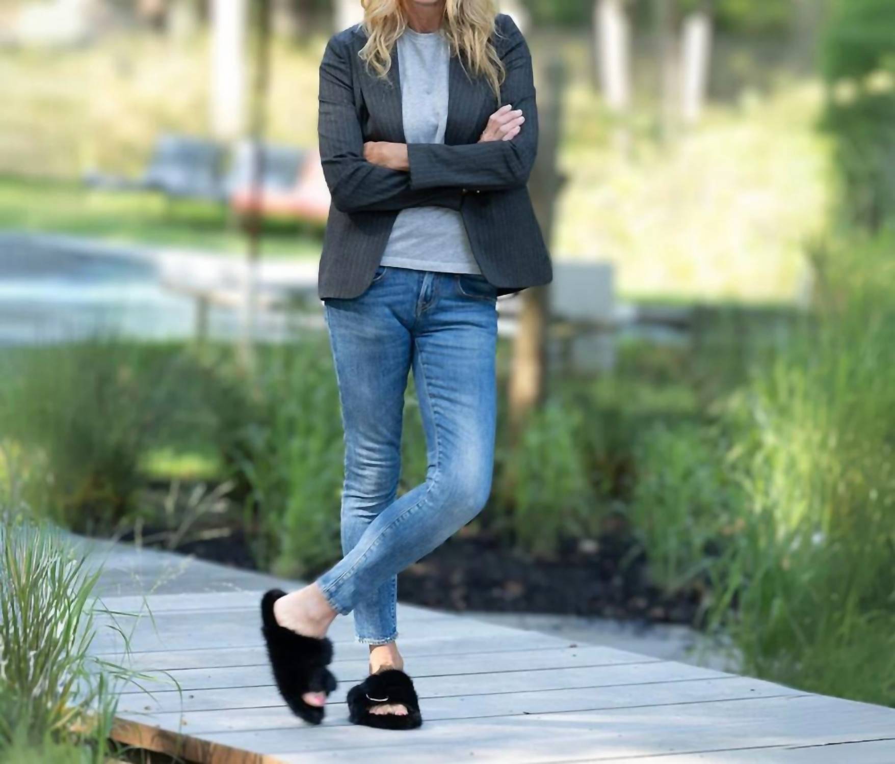 Hipchik - Bee Pinstripe Blazer