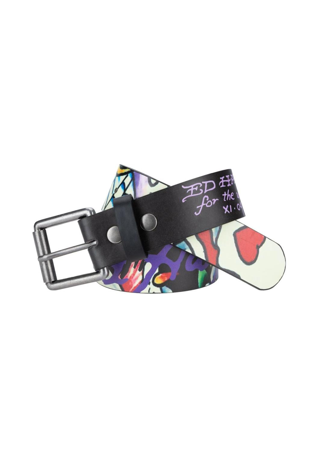 Ed Hardy - Men's Skulls In Love Belt