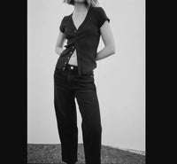 Amo - Billie Wide Straight Leg Jeans