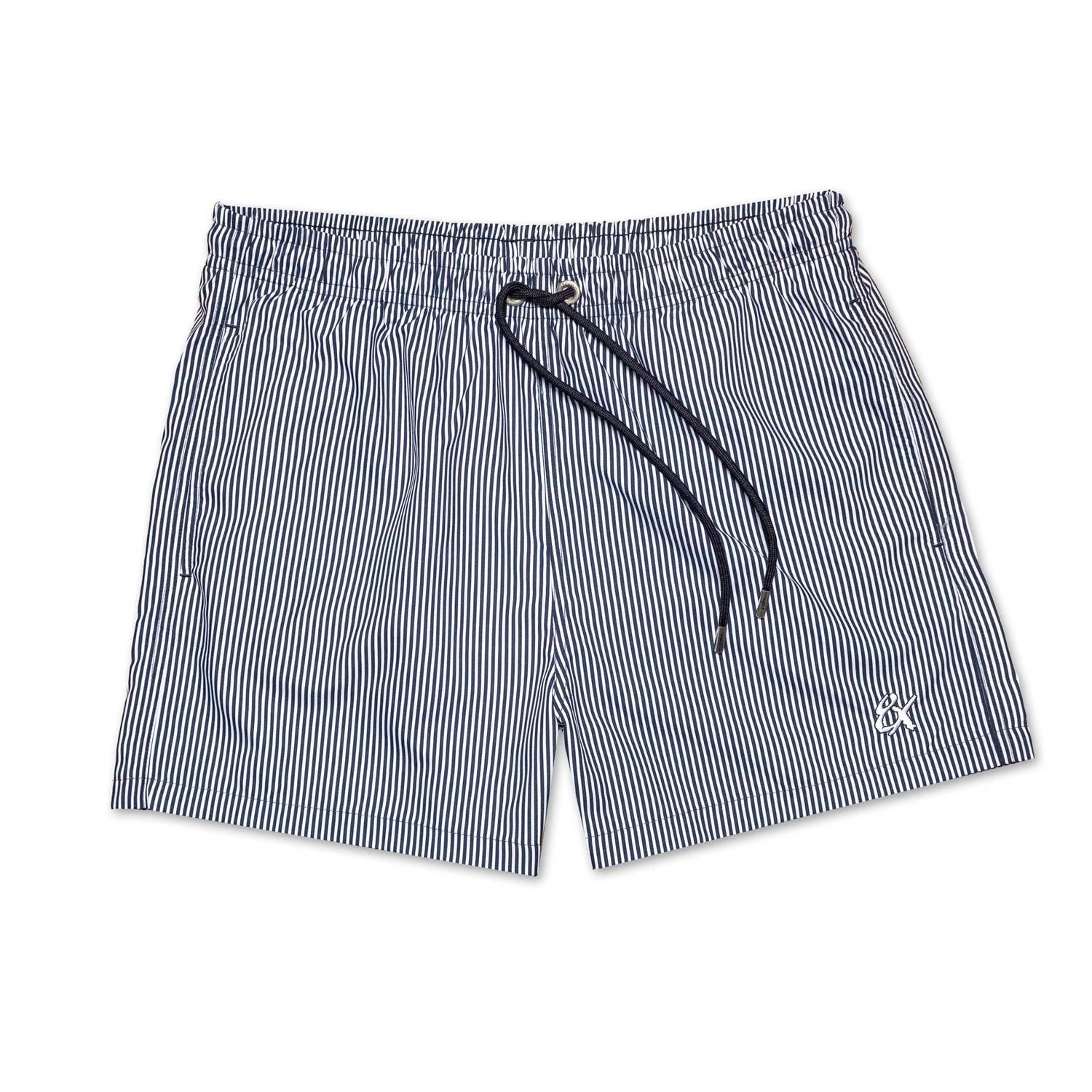 Eight X - Men's Striped Slim Fit Swim Trunks