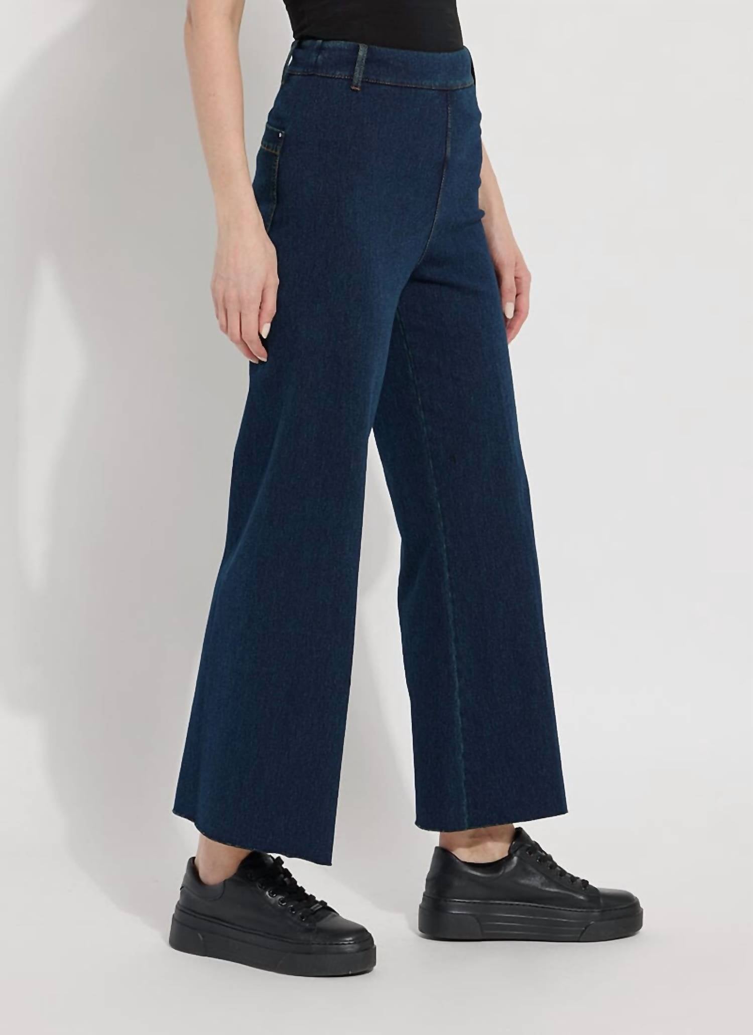 Lysse - Erin High Waist Wide Leg Denim Pants
