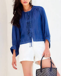 Fifteen Twenty - Cassie Lantern Sleeve Top