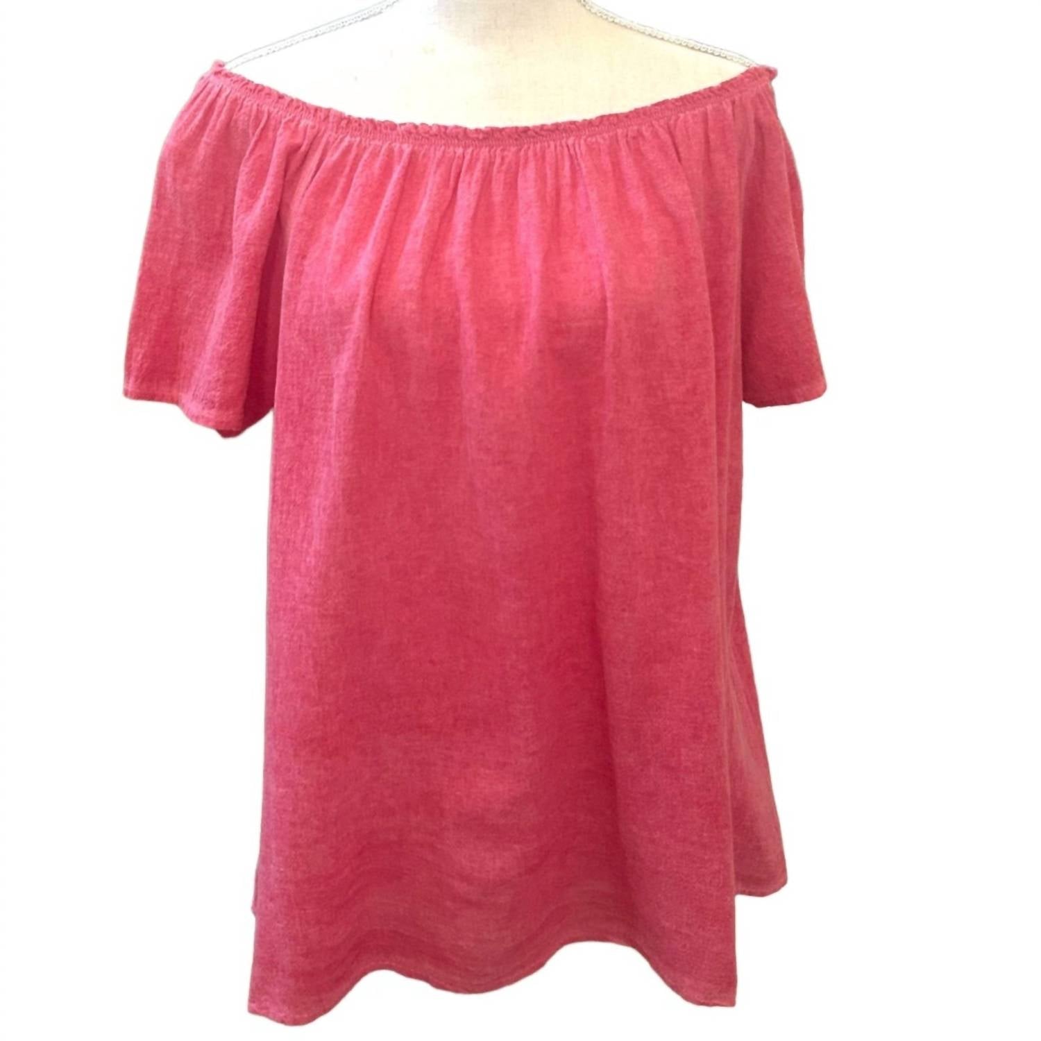 Made In Italy - Women's Off The Shoulder Breezy Top