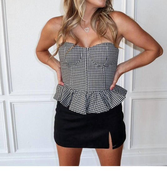 Olivaceous - Picnic After Dark Corset Strapless Top