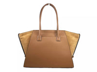 Michael Kors - Women's Avril Suede Leather Top Zip Satchel Bag Xl