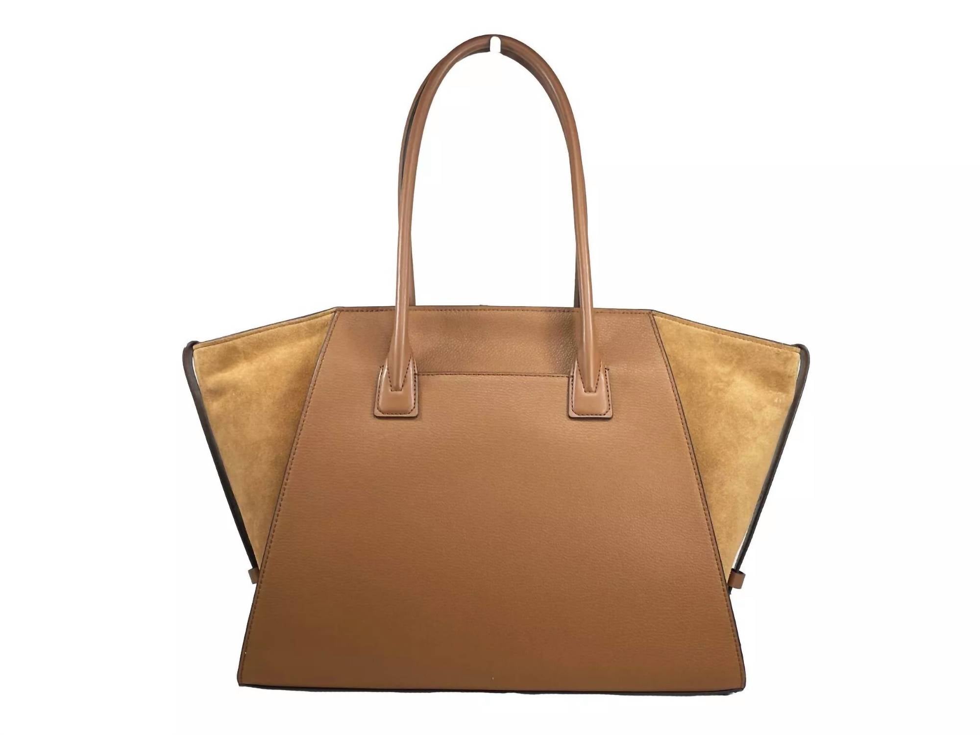 Michael Kors - Women's Avril Suede Leather Top Zip Satchel Bag Xl