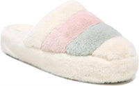 VIONIC Women's Cosmina Shearling Mule Slippers in cream multi - women's shoe
