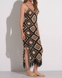 Elan - Multi Color Crochet Maxi Dress
