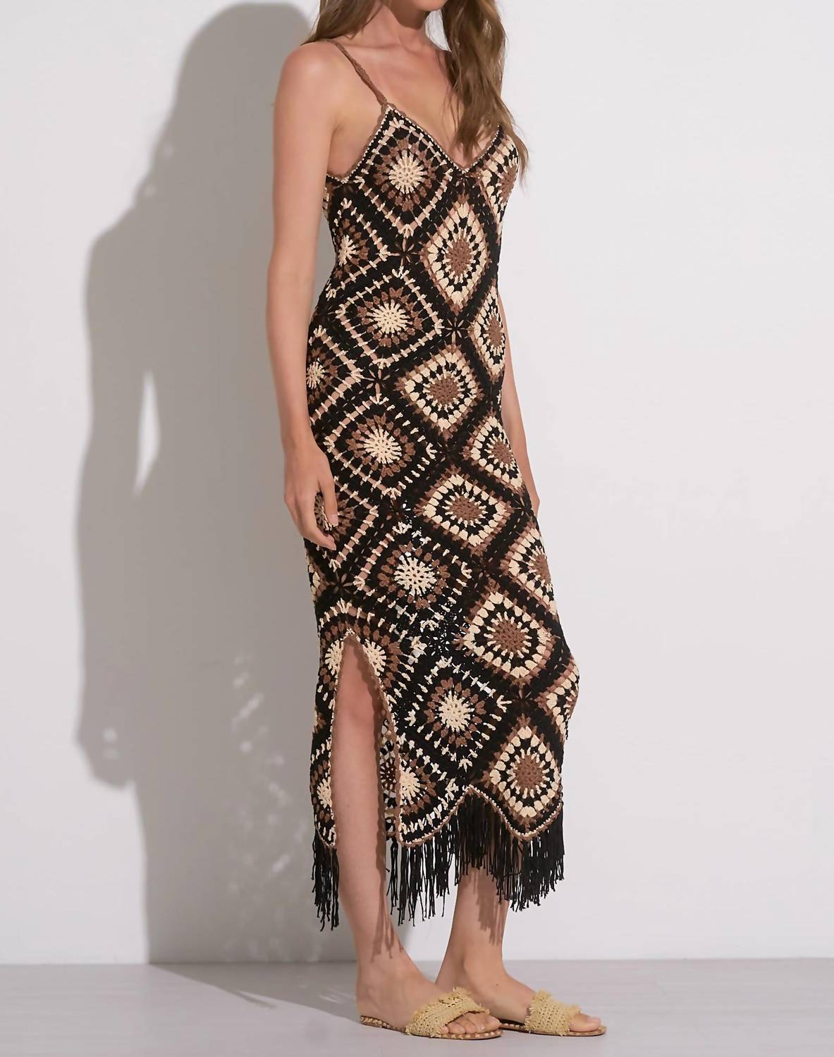 Elan - Multi Color Crochet Maxi Dress