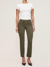 DL1961 - Women's Mara Straight Ankle Jean in olive - women's jeans