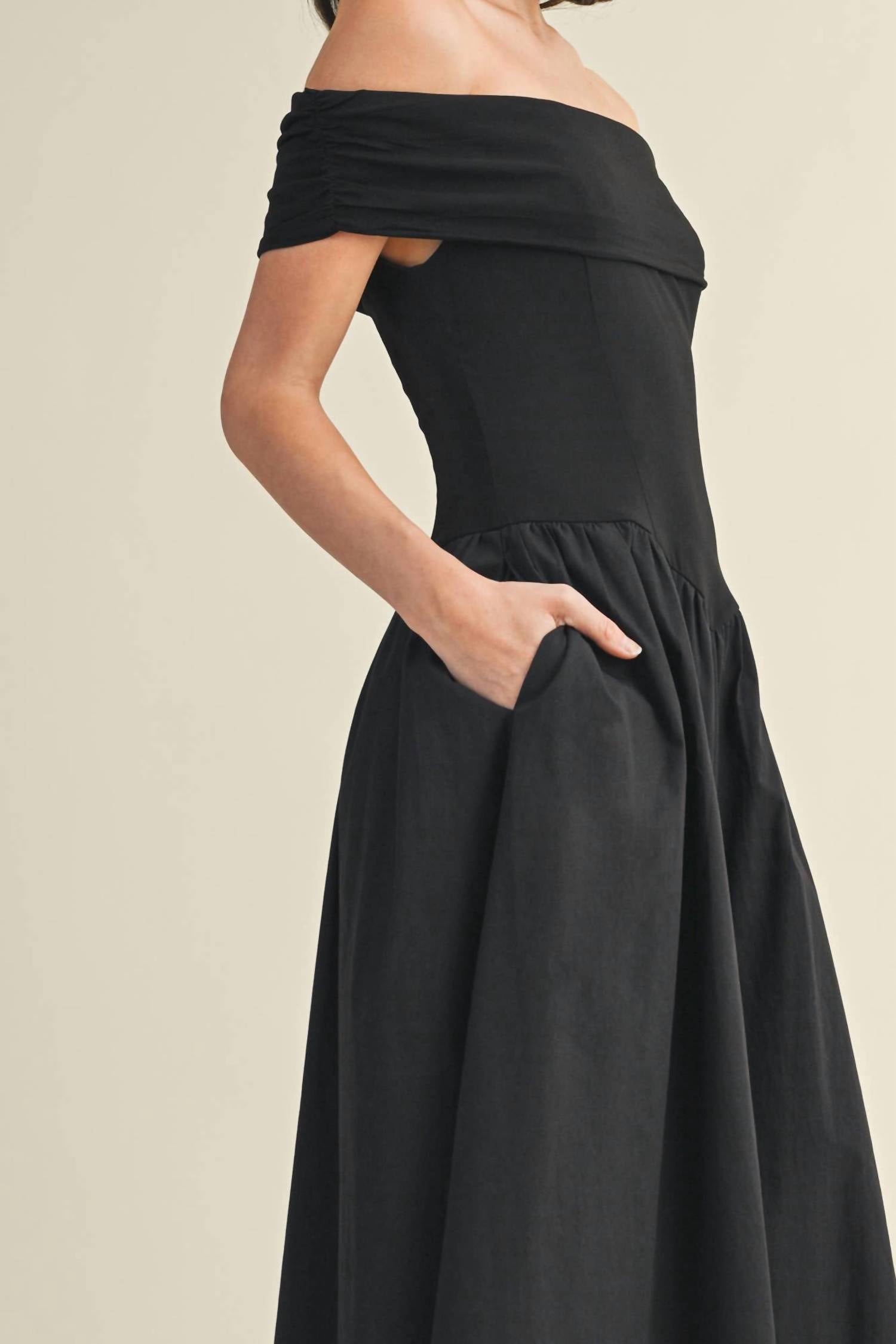Mustard Seed - Margot Off The Shoulder Midi Dress