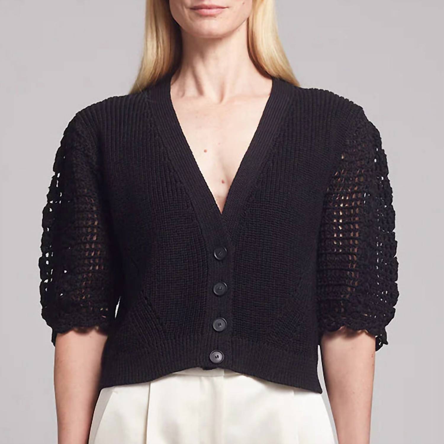 Eleven Six - Shira Button Front V-neck Cardigan