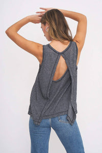 Project Social T - Roll With It Split Back Tank Top
