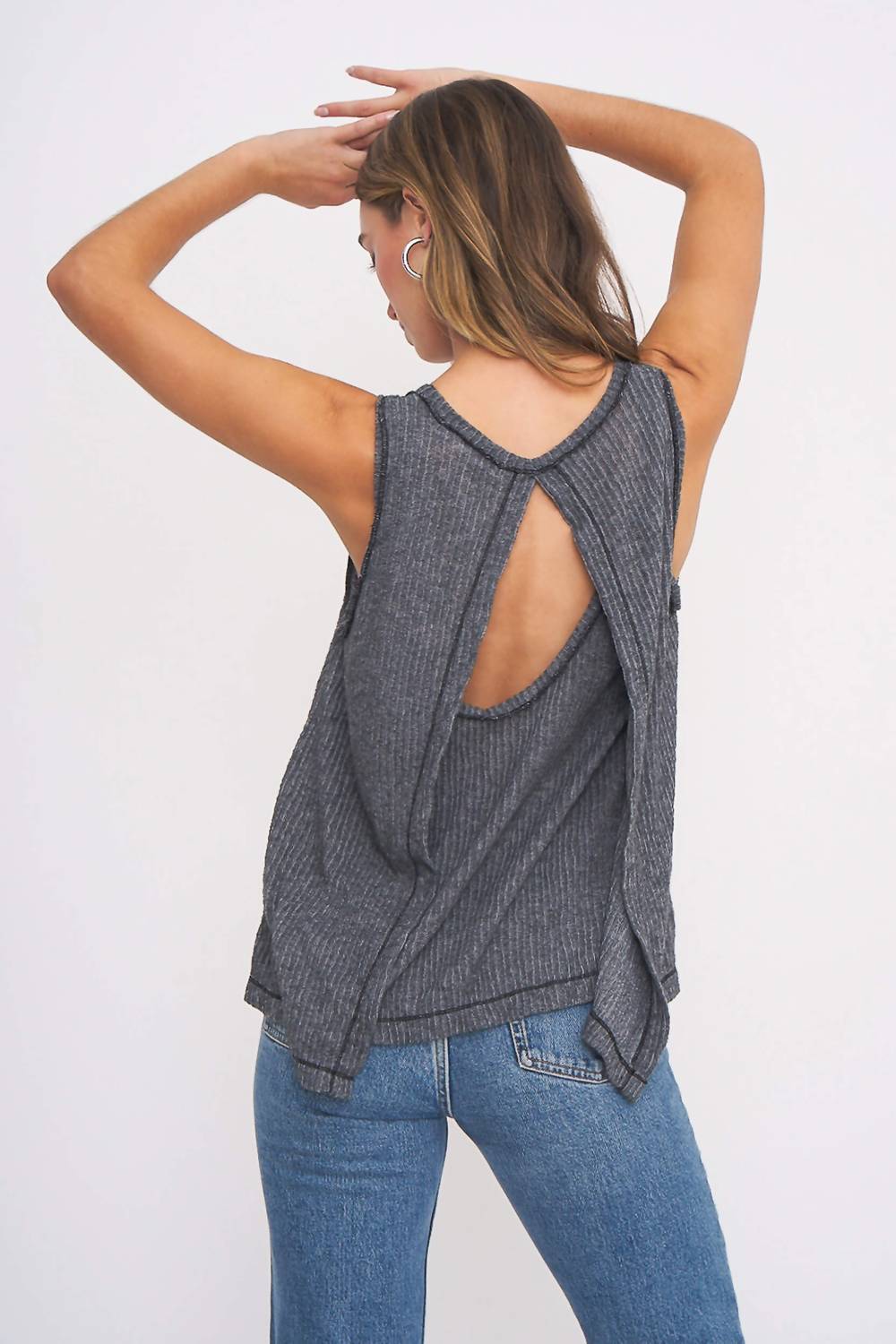 Project Social T - Roll With It Split Back Tank Top