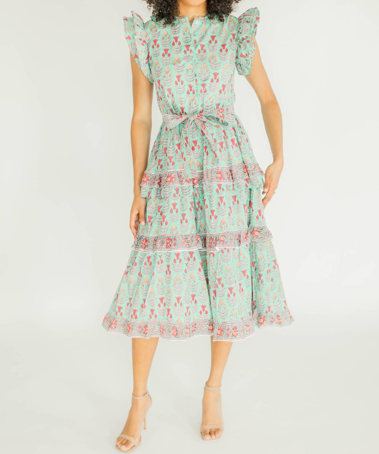 Victoria Dunn - Daphne Tiered Midi Dress