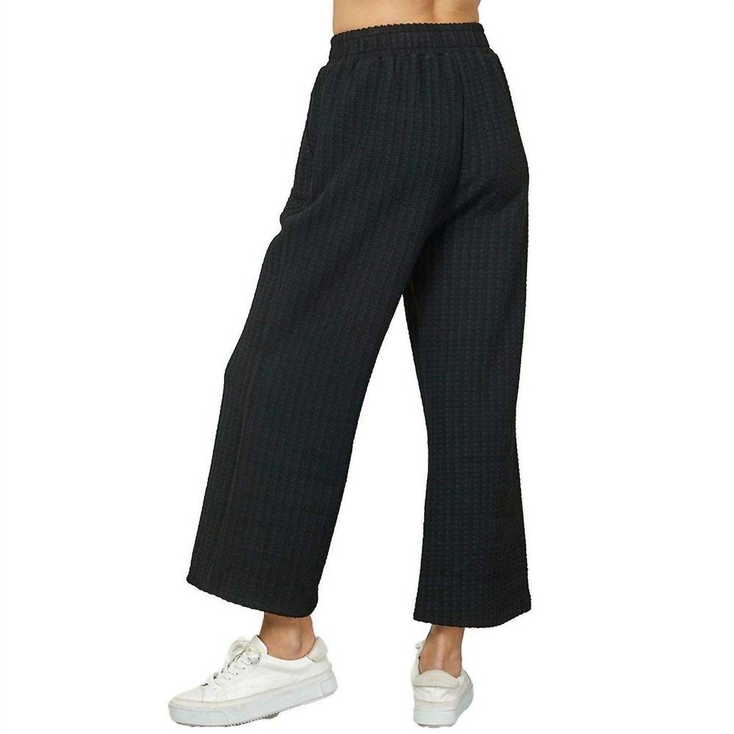 See And Be Seen - Plus Size Textured Cropped Pants