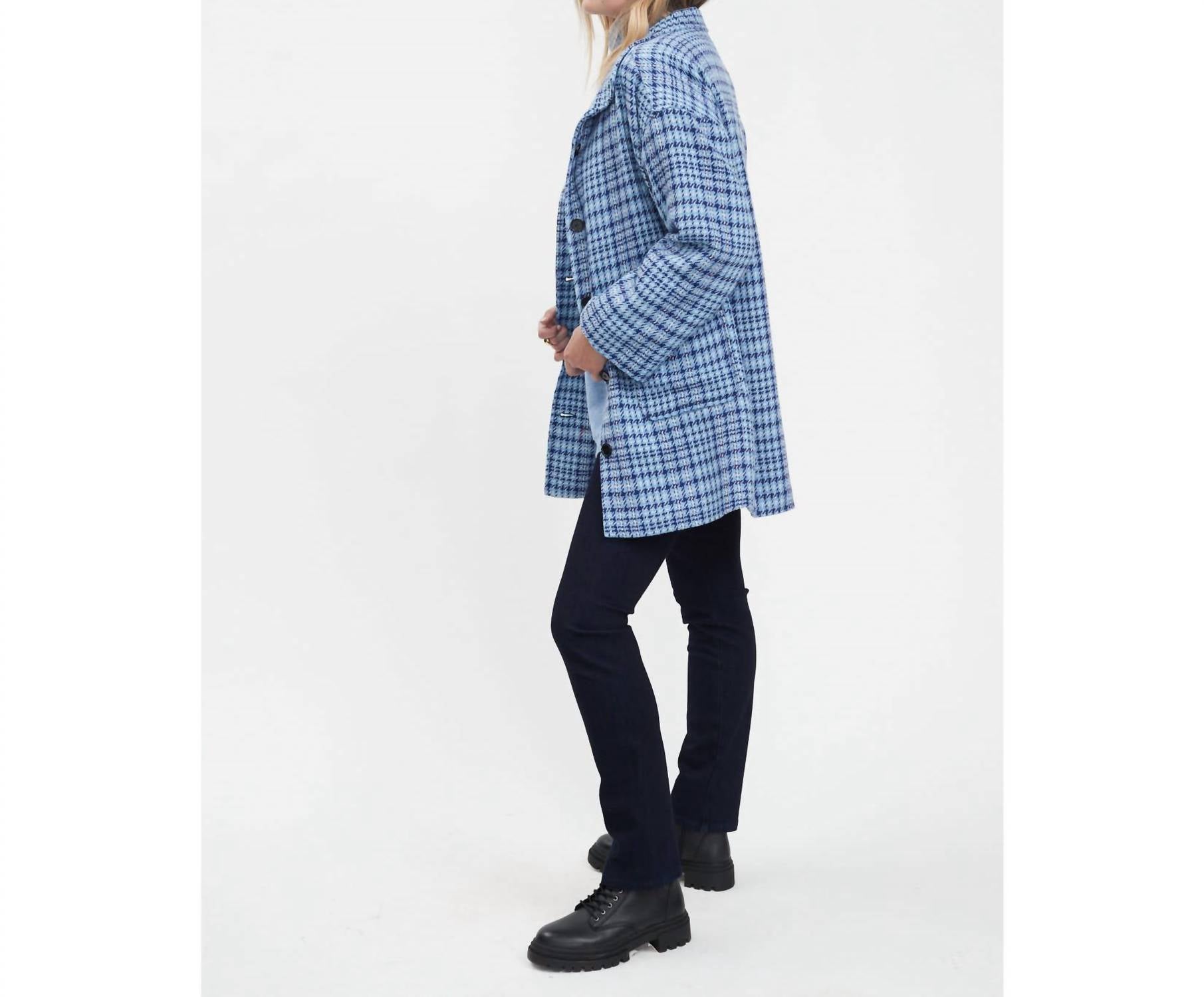 Fdj - Long Plaid Jacket