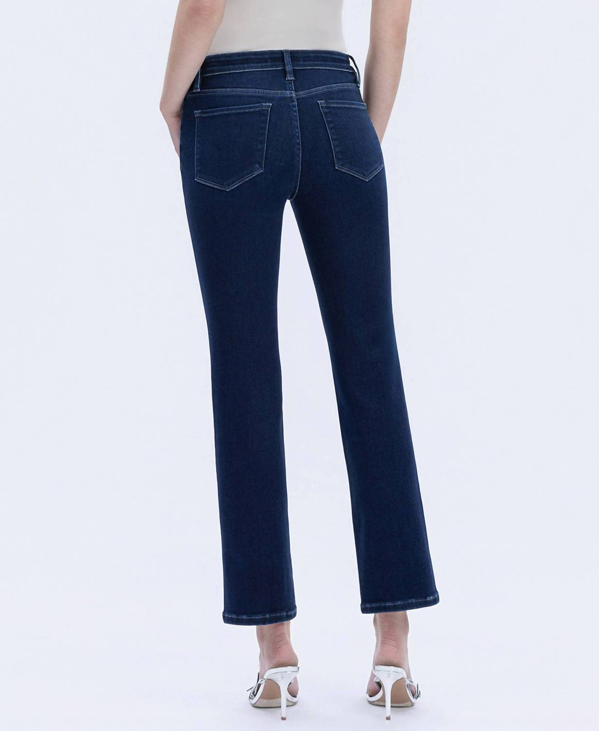 Vervet By Flying Monkey - Midrise Ankle Slim Straight Jeans