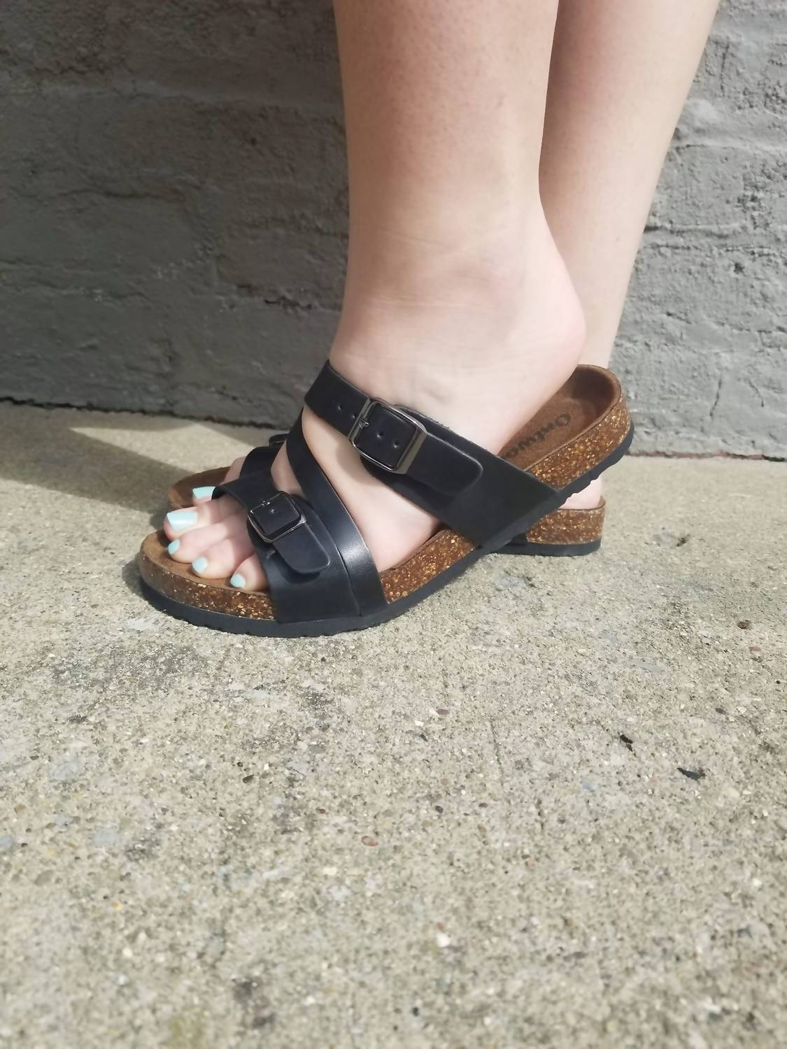 Olem - Women's Slide Leather Sandals