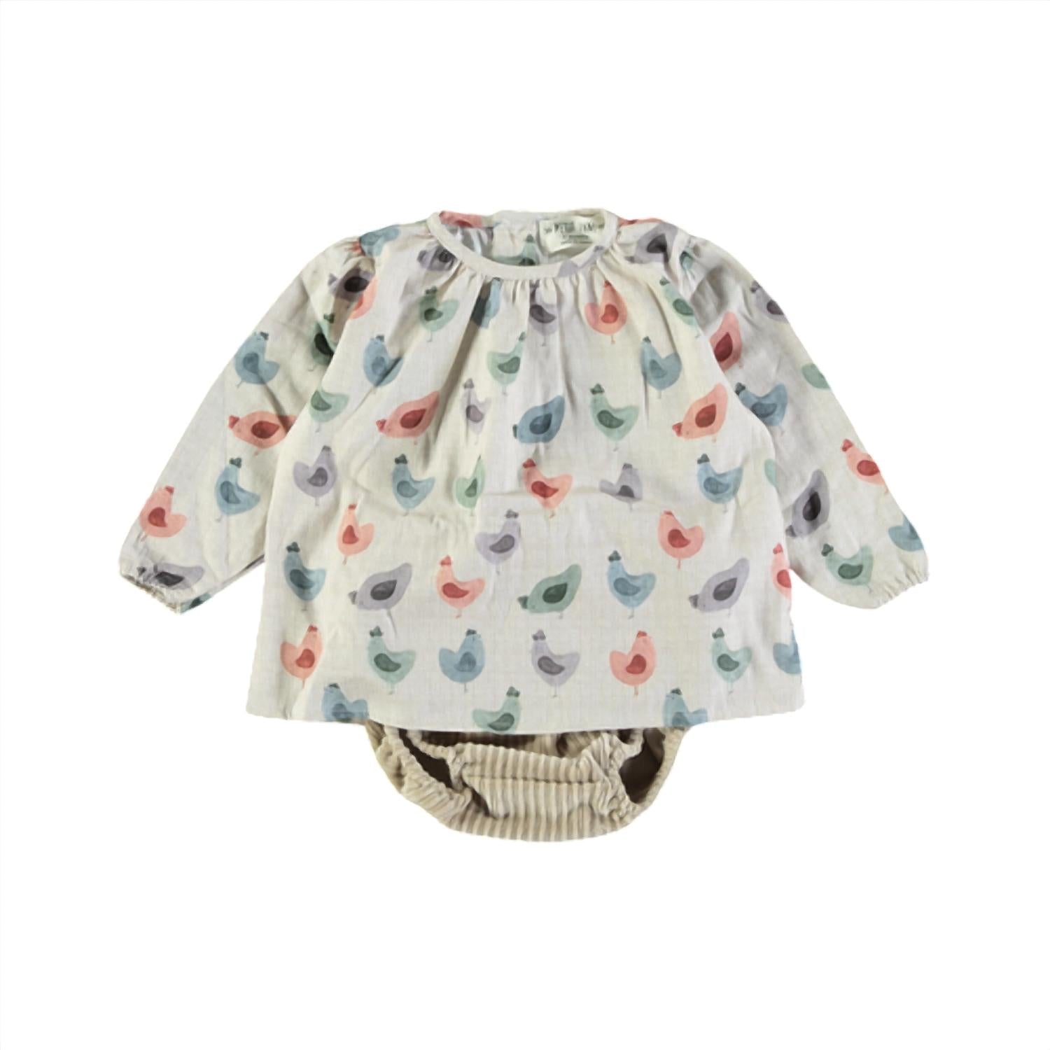 Petit Indi - Baby Dress With Coulette