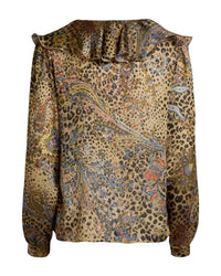Etro - Women's Silk Ruffled Collar Flared Blouse