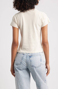 DAYDREAMER Pucking Around Vintage Tee in vintage white - women's t-shirt - detail view