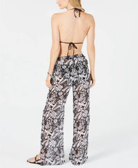 Miken - Side Slit Chiffon Cover Up Pants