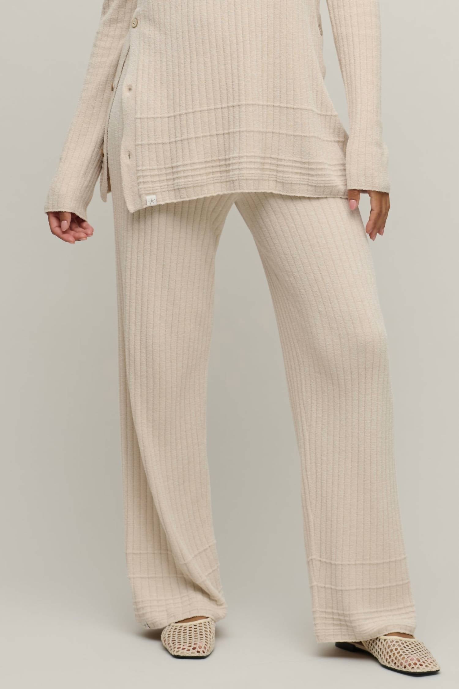 Barefoot Dreams - Textured Hem Rib Pant