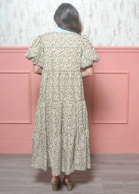 Jodifl - Puff Sleeves Midi Dress