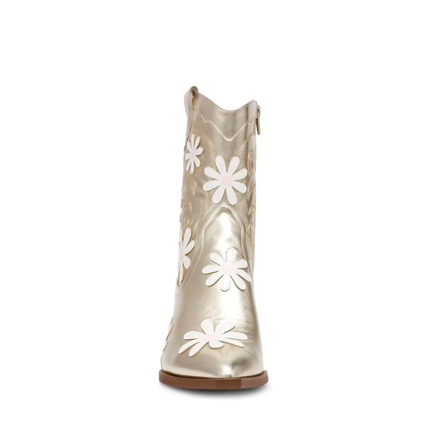 Betsey Johnson - Women's Disco Daisy Faux Leather Booties