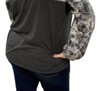 Honeyme - Faux Snakeskin Rose Hoodie