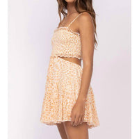 Sky To Moon - Boho Ruffle Trim Mini Dress
