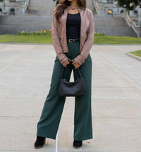 Grace And Lace - Pocketed Wide Leg Pants