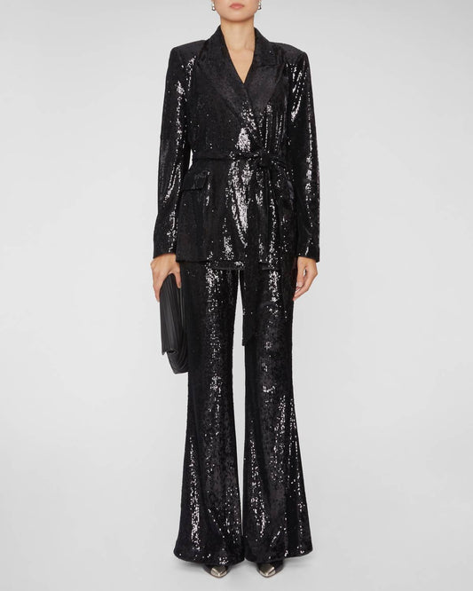 L'Agence - Jordana Wrap Belted Blazer