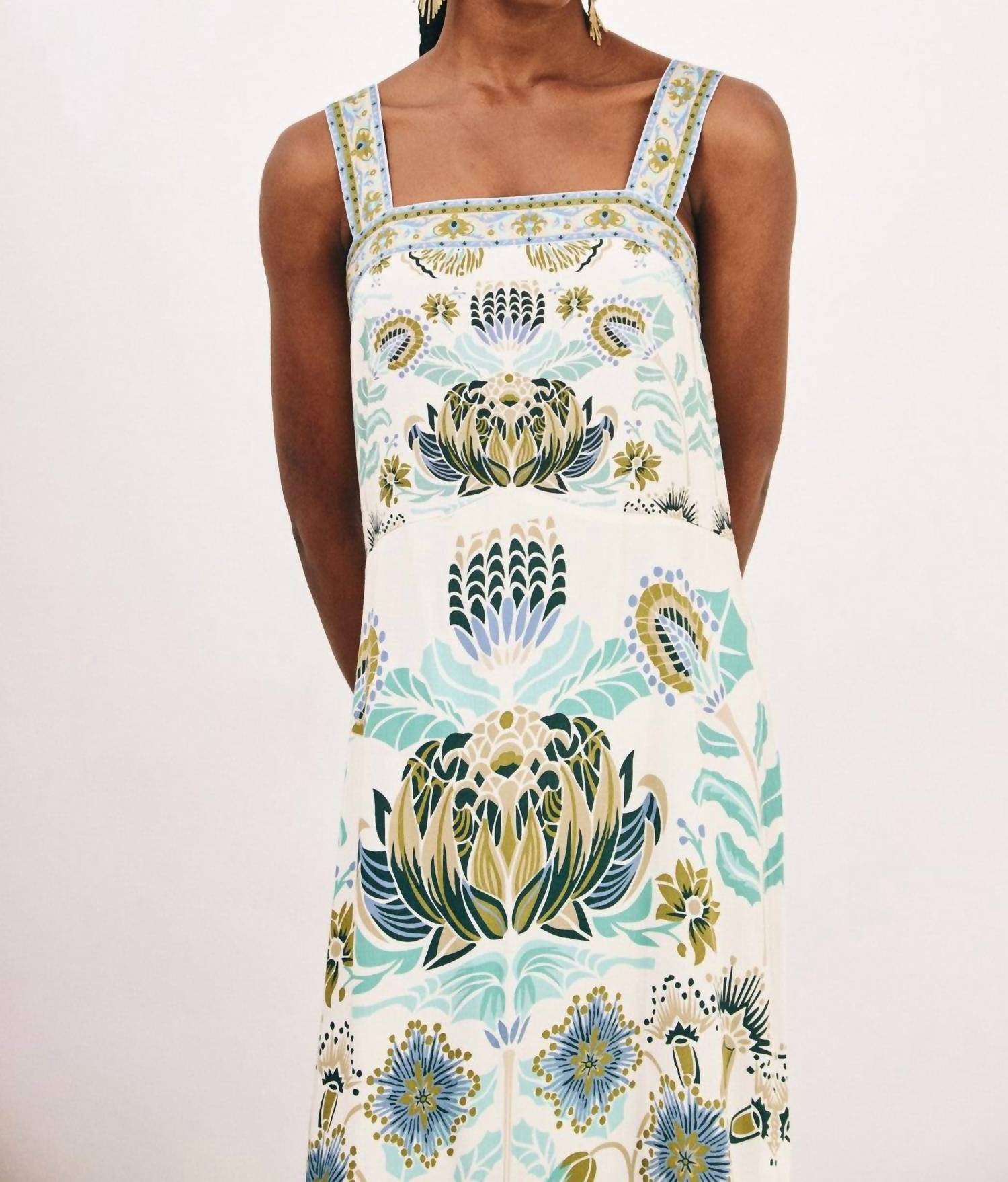 Nekane - Long Dress With Positional Printing