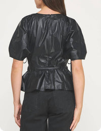 Strut & Bolt - Bet On You Faux Leather Top