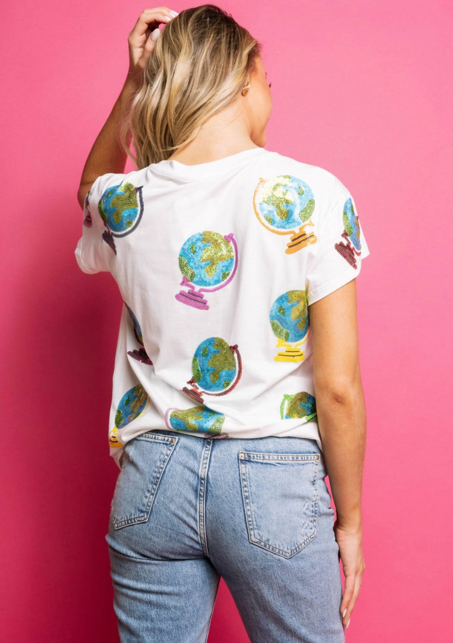 Queen Of Sparkles - Globe Short Sleeve Tee