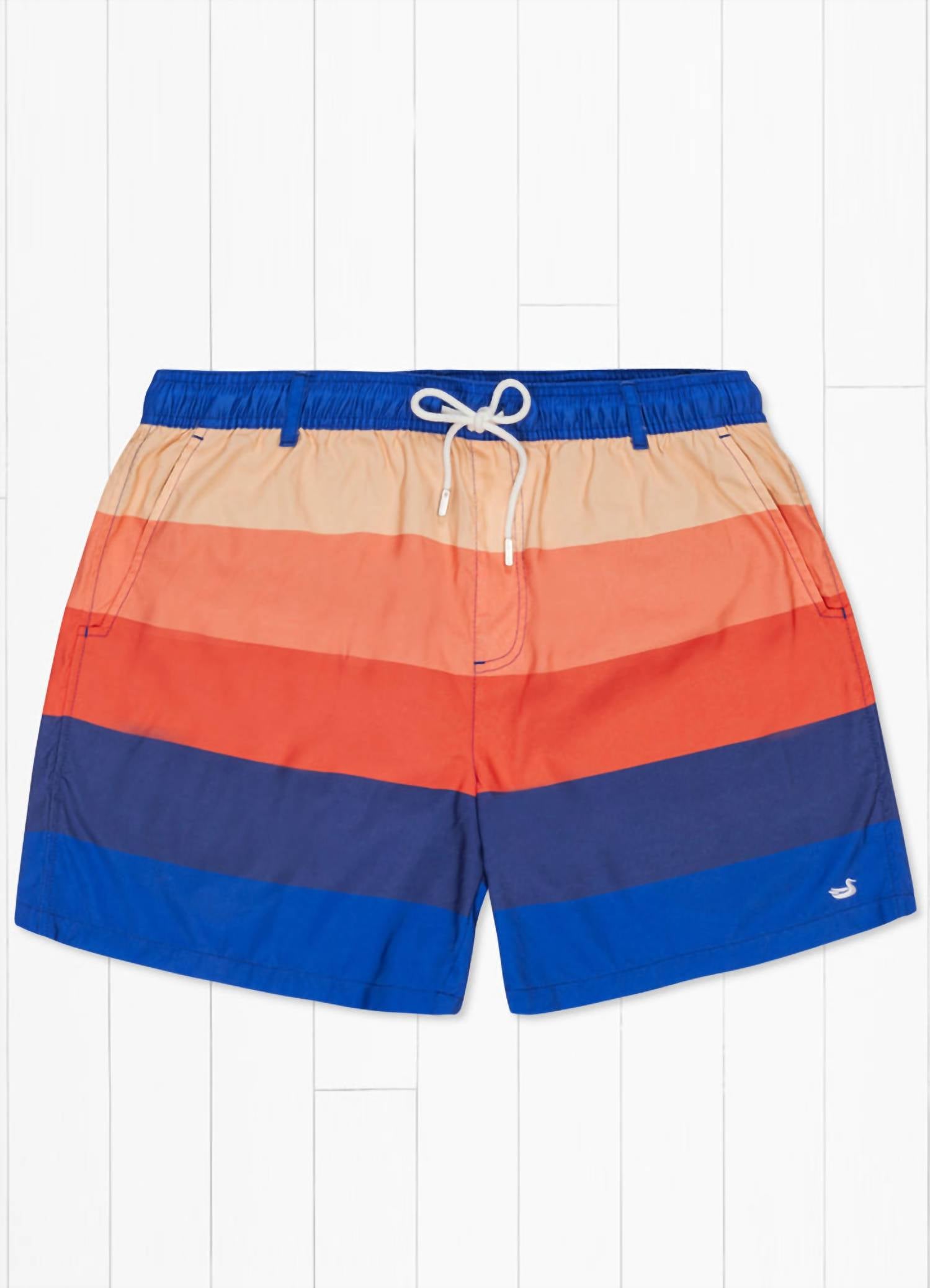 Southern Marsh - Men's Horizon Stripe Harbor Trunks