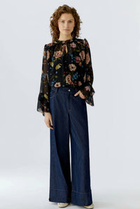 Oui - Rose Floral Blouse