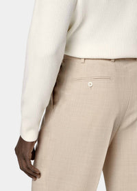 SUITSUPPLY Ribbed Merino Wool Turtleneck Sweater - Plus in off white - men's sweater - view 5